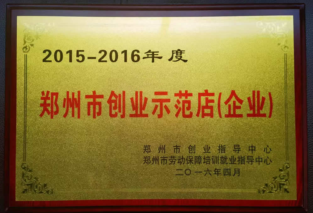 2015年创业示范企业